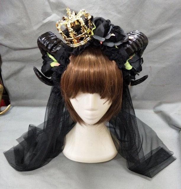 コスプレ小物 | 悪魔の角カチューシャ コスプレ用 ハロウィン・パーティーグッズ