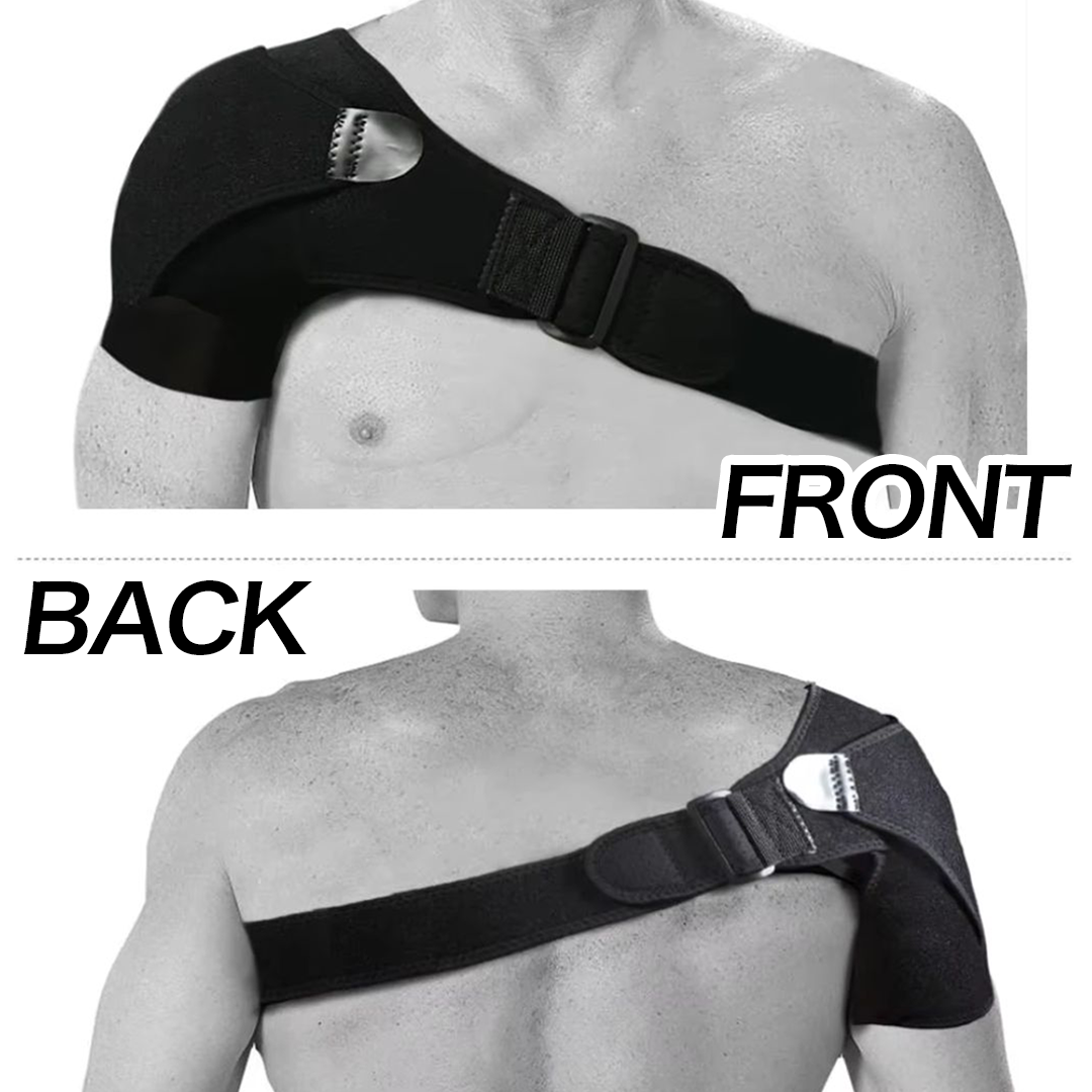 アウトドア用品 その他 | フリーサイズ肩サポーター | 男女兼用・四十肩/五十肩対応 | ブラック