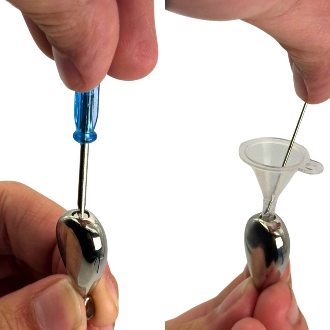 ネックレス | 遺骨ネックレス シルバー 雫形ペンダント 【漏斗＋ドライバーセット付き】