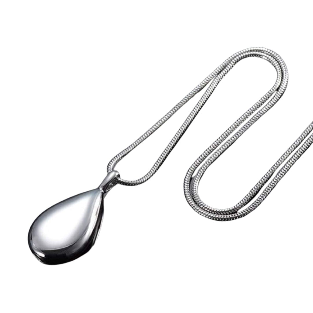 ネックレス | 遺骨ネックレス シルバー 雫形ペンダント 【漏斗＋ドライバーセット付き】