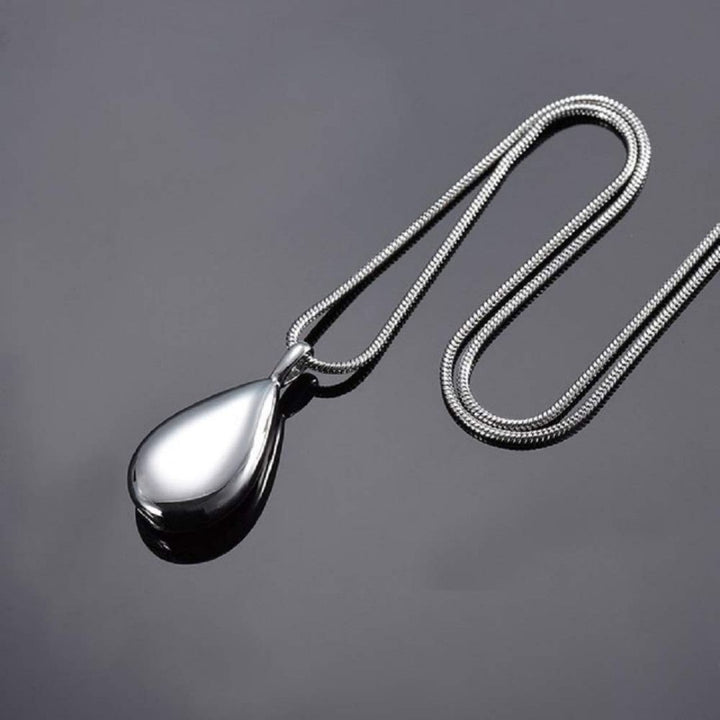 ネックレス | 遺骨ネックレス シルバー 雫形ペンダント 【漏斗＋ドライバーセット付き】