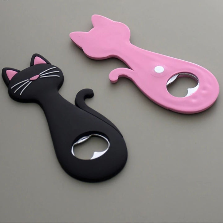雑貨 その他 | 猫モチーフ シリコン持ち手の栓抜き（全2色・磁石付き）