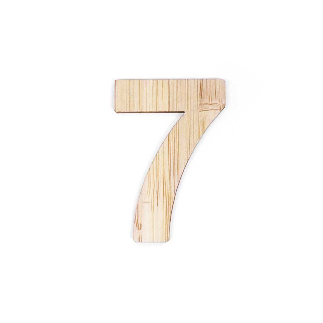 インテリア雑貨 その他 | 竹製ゴシック部屋番号プレート 屋外対応10種類選択可能