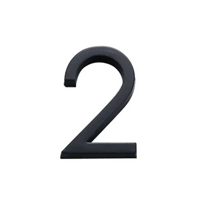 インテリア雑貨 その他 | ゴシック数字部屋番号プレート ブラック立体デザイン