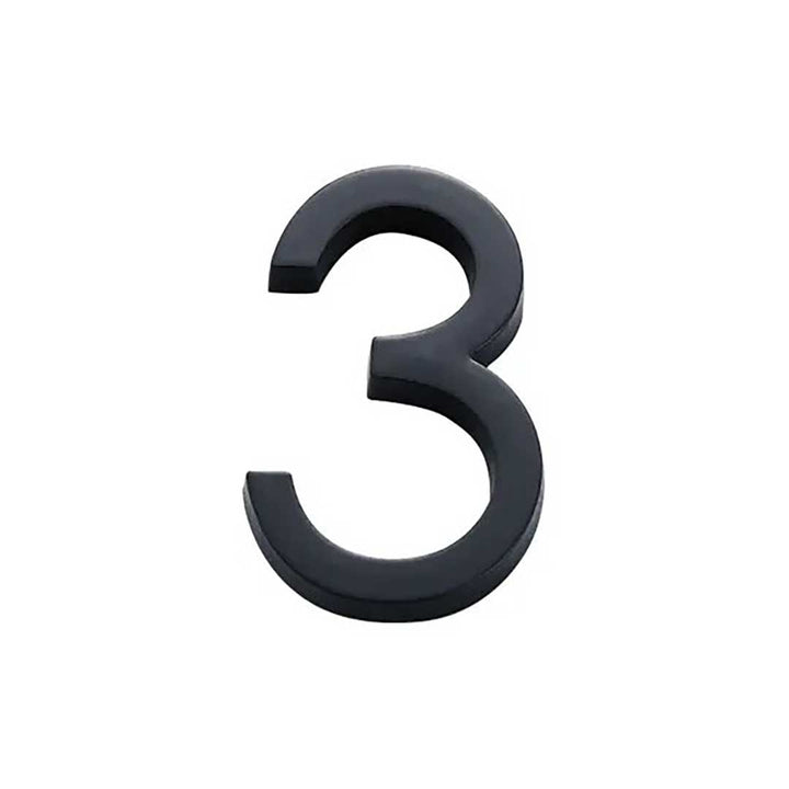 インテリア雑貨 その他 | ゴシック数字部屋番号プレート ブラック立体デザイン