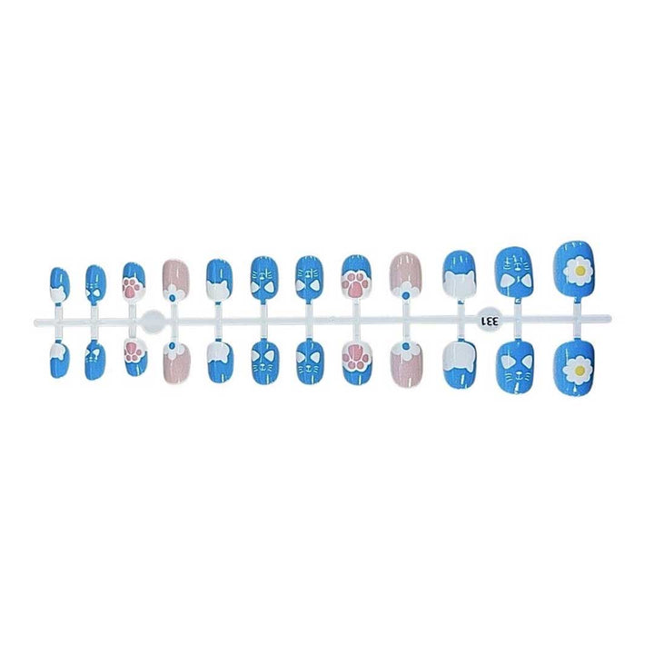 コスメティック | ブルーキャットバラエティー ネイルチップ 子供用 24個入り