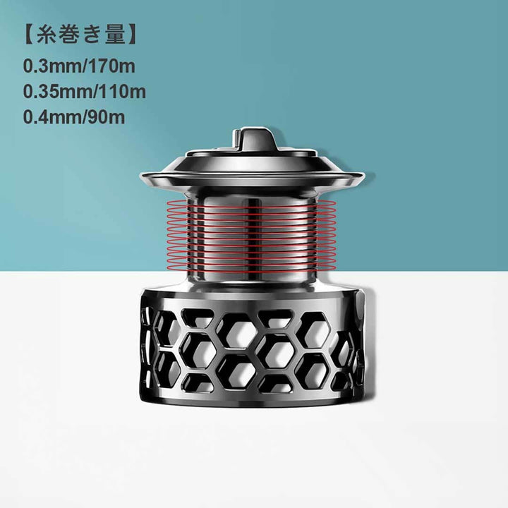 釣り 道具 | DHK 3000 ブラックハニーフルメタル スピニングリール 8kg耐荷重