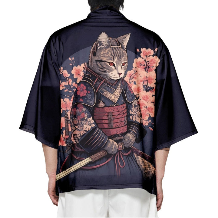 はっぴ 和服 | 夏祭り和柄ハッピ - 武士猫デザインのお洒落な半纏