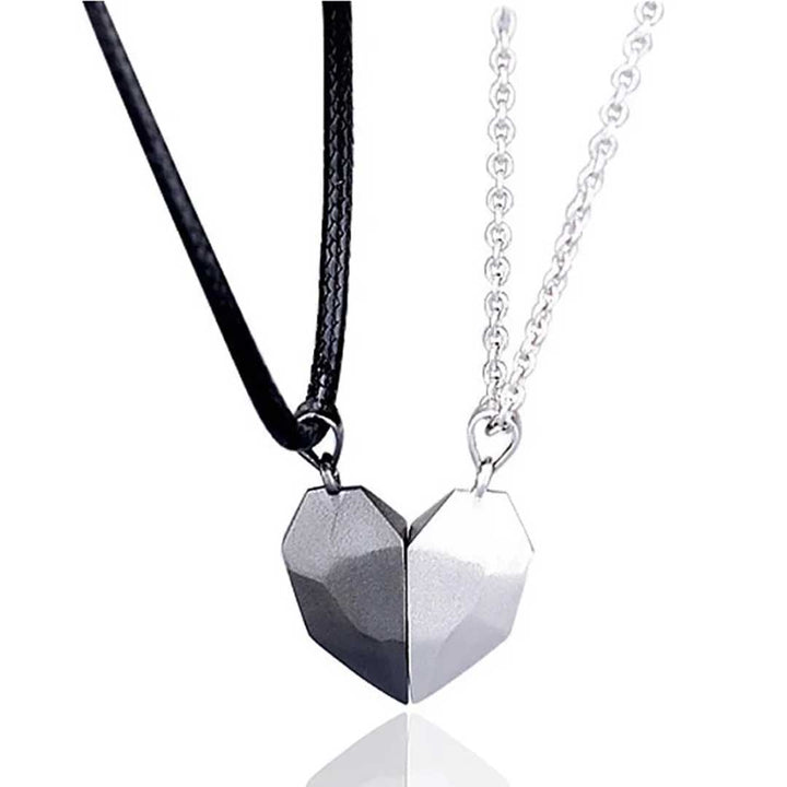 ネックレス | ハート磁石ペアネックレス カップル用