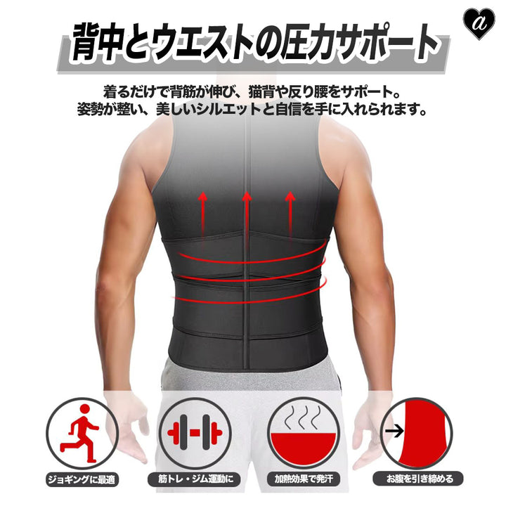 トレーニング器具 | 加圧トレーニング用サウナベスト 男女兼用・洗濯可