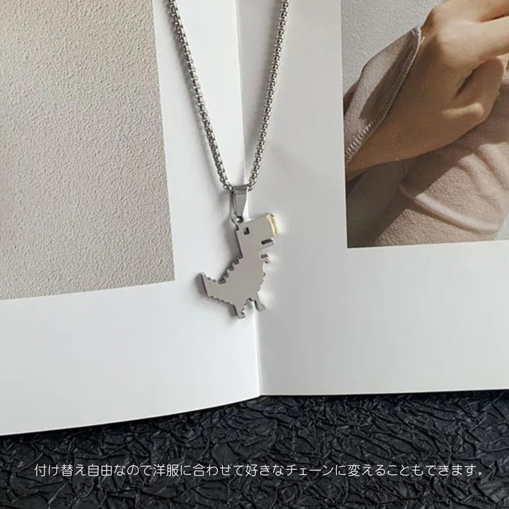 ネックレス | ティラノサウルス シルバーネックレス 男女兼用