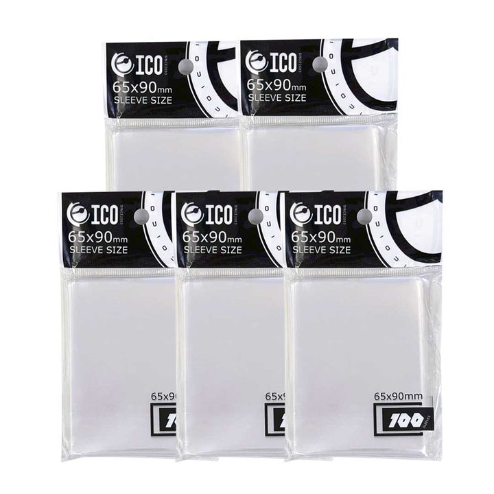 トレカケース | ポケカ・遊戯王対応 透明インナースリーブ100枚×5セット ジャストサイズ