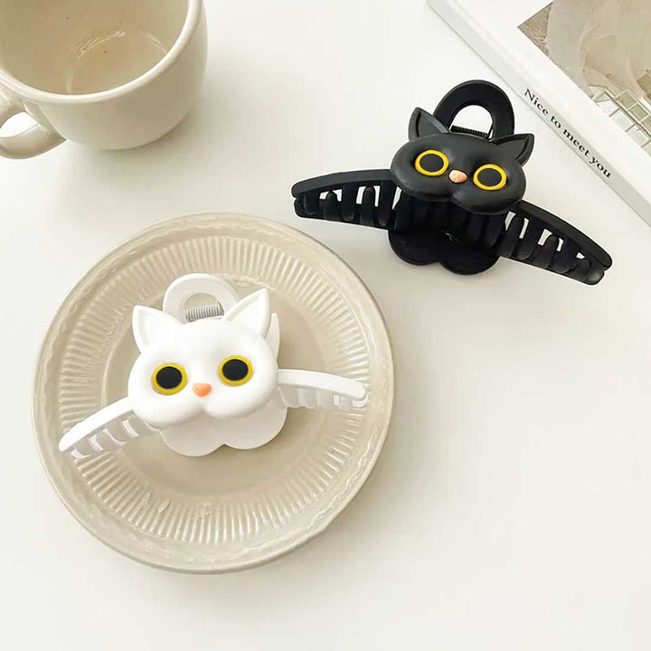 小物 その他 | 白猫・黒猫ヘアクリップ 髪留めアクセサリー