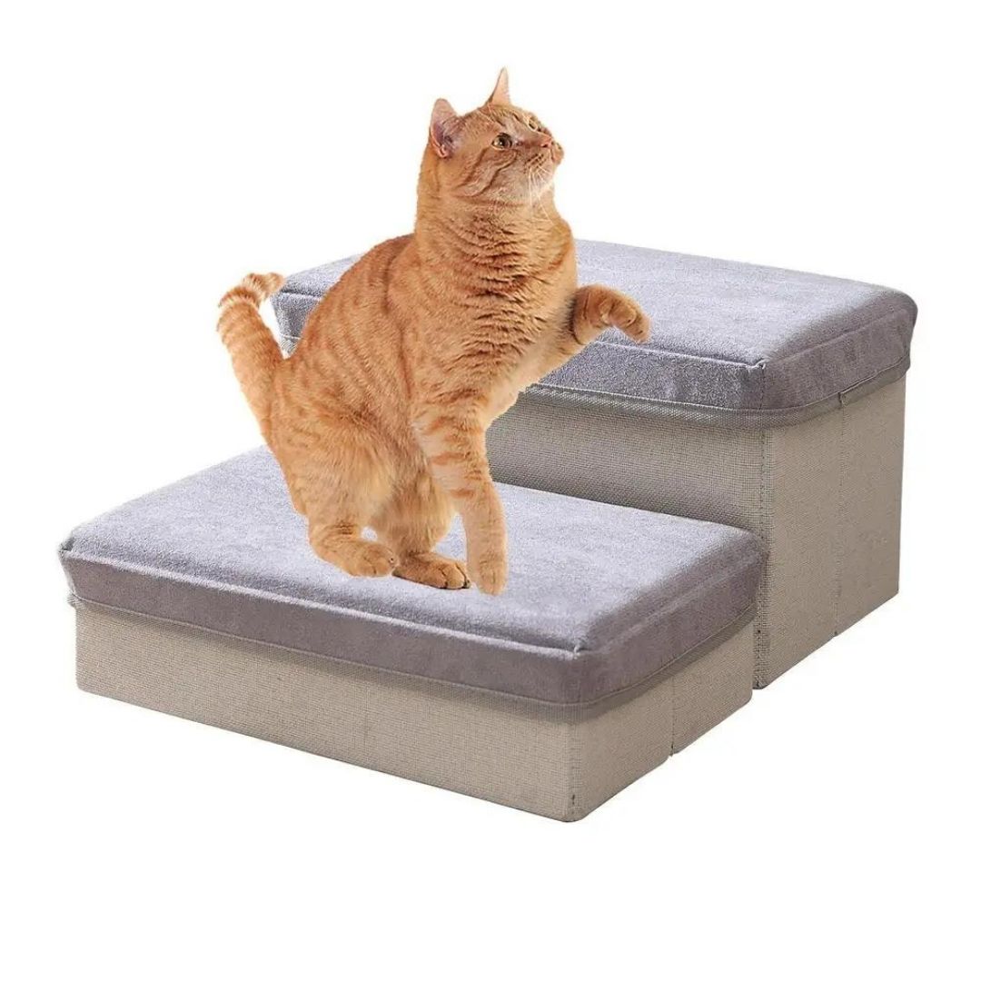 ペットグッズ | ペット用ステップ2段 - 犬猫用軽減負担踏台