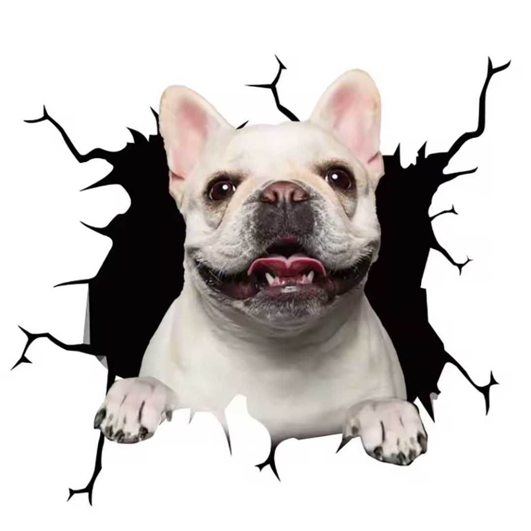 車 アクセサリー | 3D飛び出すわんちゃんステッカー - 車用ドレスアップグッズ