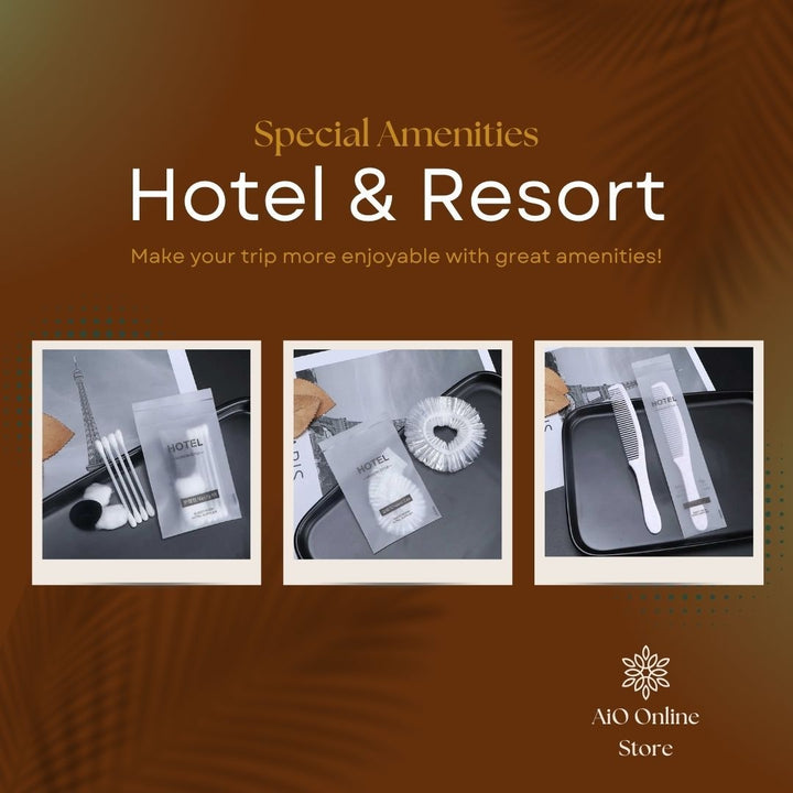 雑貨 その他 | ホテル用アメニティ100セット 3点セット（くし・シャワーキャップ・綿棒）