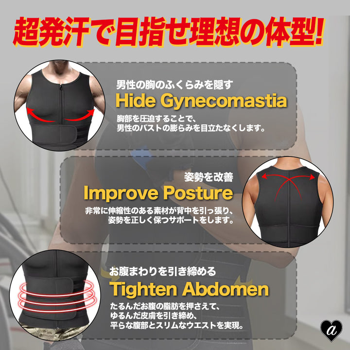 トレーニング器具 | 加圧トレーニング用サウナベスト 男女兼用・洗濯可