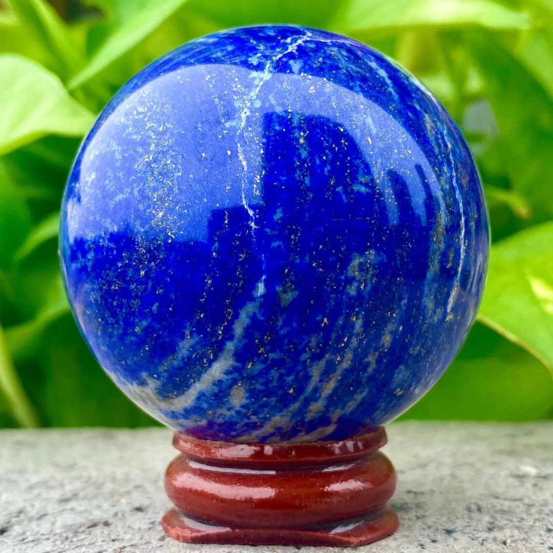 風水 インテリア | ラピスラズリ 天然水晶 球体 6cm パワーストーンお守り