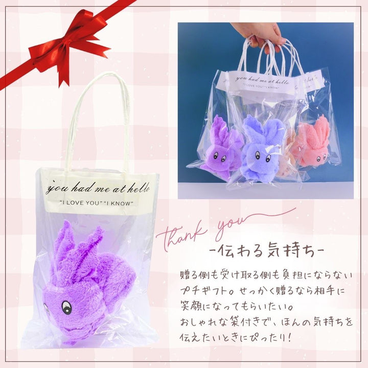 雑貨 その他 | うさぎデザイン 速乾・ふわふわハンカチ ギフトセット（専用袋付き）