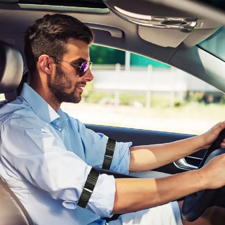 男性ファッション その他 | ブラックアームバンド2個セット サイズ調整可 メンズ・レディース兼用