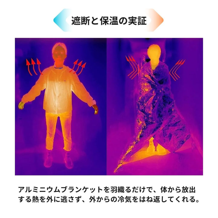雑貨 その他 | 大きいサイズ防災アルミブランケット5枚セット