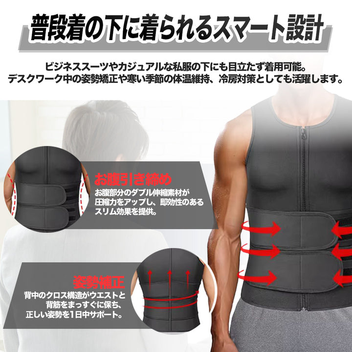 トレーニング器具 | 加圧トレーニング用サウナベスト 男女兼用・洗濯可