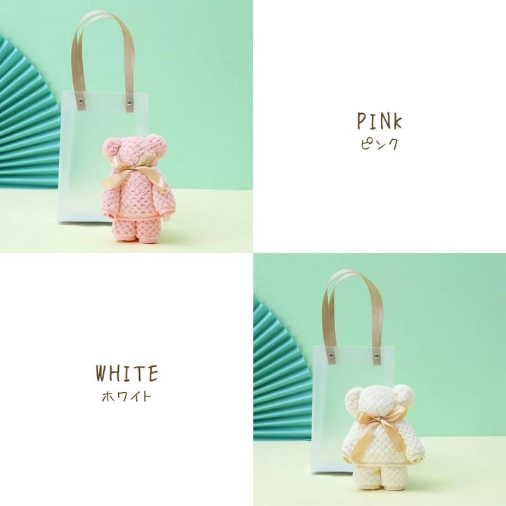 雑貨 その他 | クマ柄ふわふわ厚手ハンカチ | 瞬間吸水・速乾 | ギフト専用袋付き