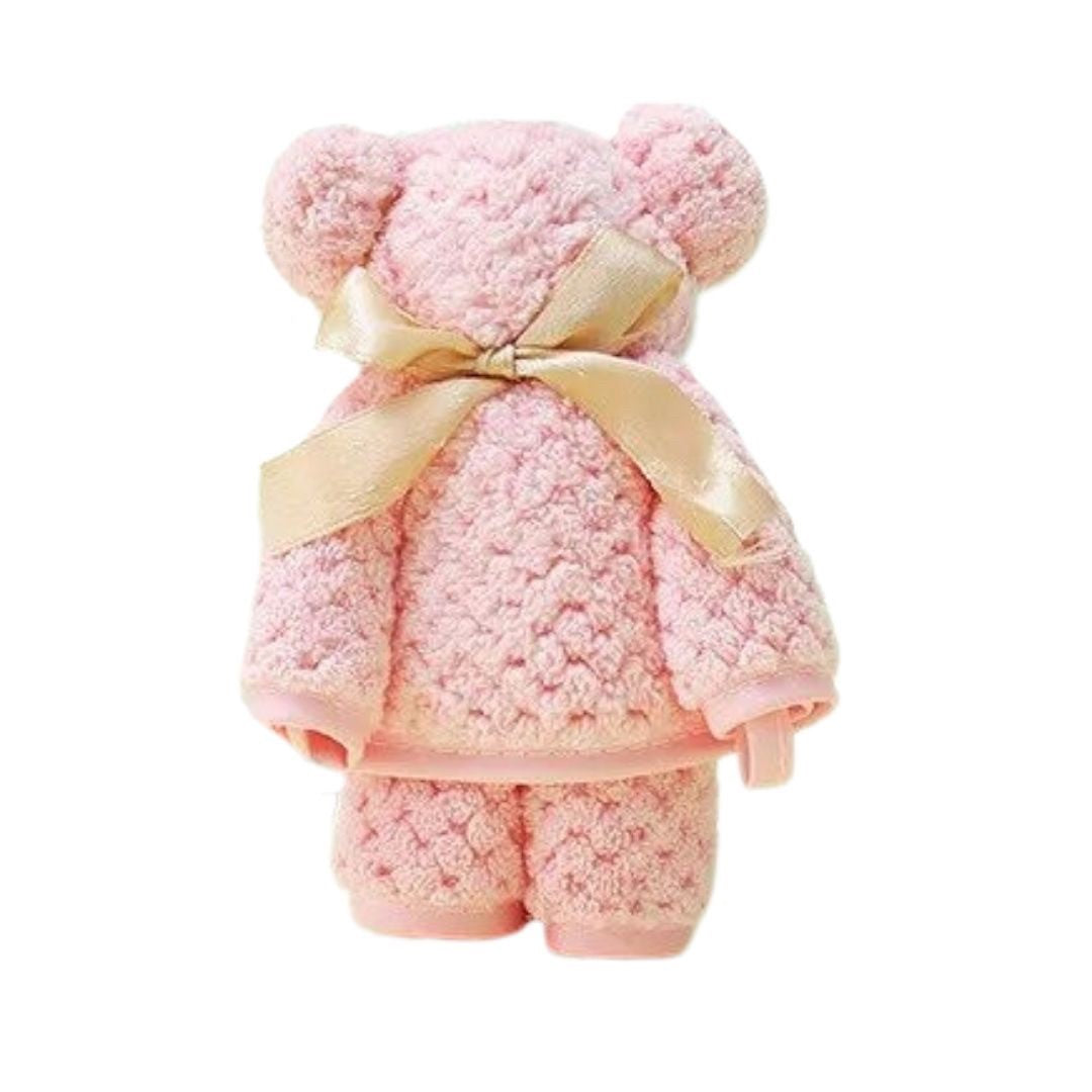 雑貨 その他 | クマ柄ふわふわ厚手ハンカチ | 瞬間吸水・速乾 | ギフト専用袋付き