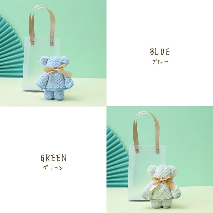 雑貨 その他 | クマ柄ふわふわ厚手ハンカチ | 瞬間吸水・速乾 | ギフト専用袋付き