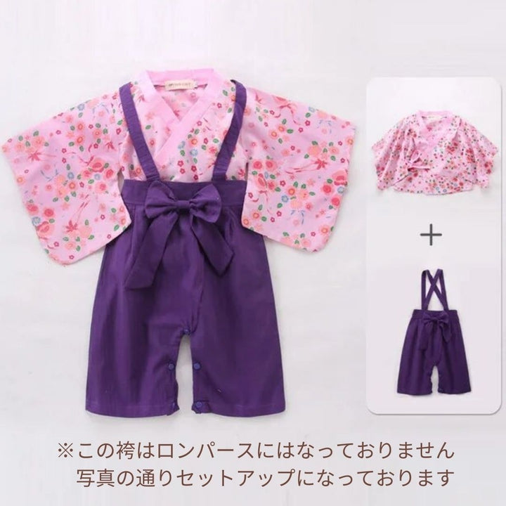 赤ちゃん用品 | ベビー袴風ロンパース | 新生児・赤ちゃん用 | こどもの日・初節句向け