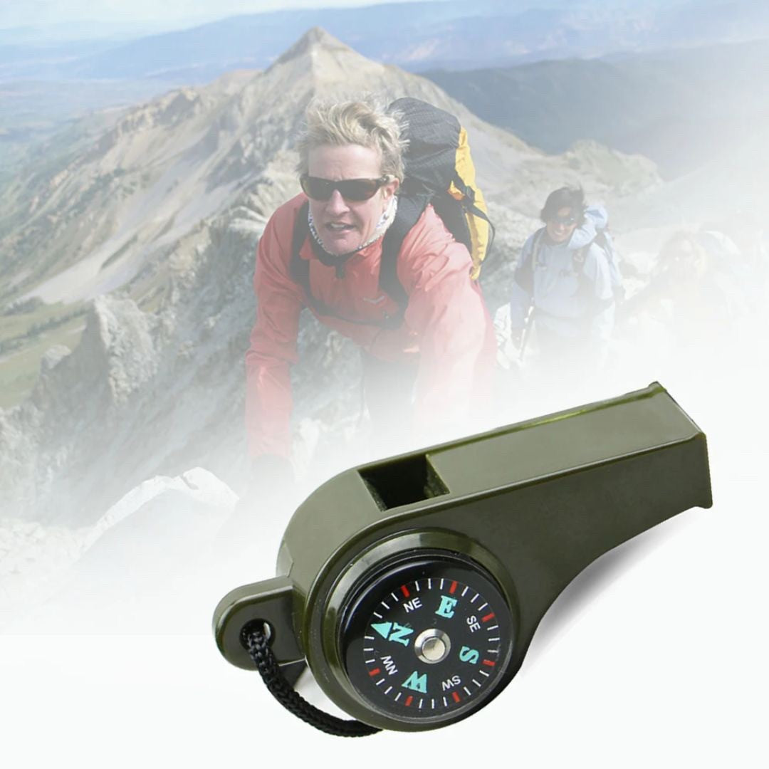 アウトドア用品 その他 | 熊よけ多機能ホイッスル：方位磁石・温度計付き、軽量でオールシーズン対応