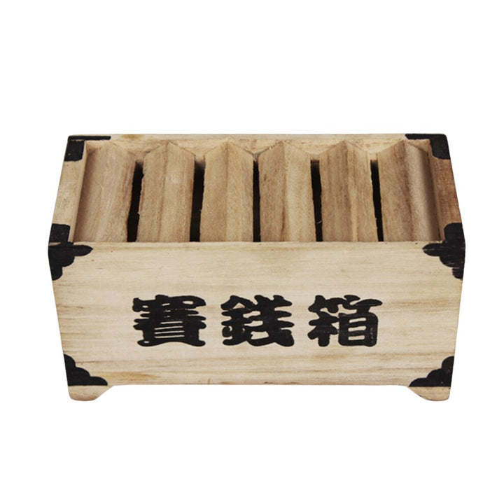 風水 インテリア | 木製貯金箱 インテリア飾り ビンテージ風