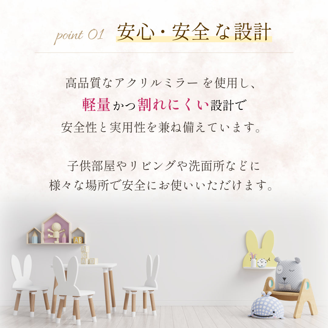 インテリア グッズ | ひし形ウォールミラー62枚セット DIY北欧スタイル
