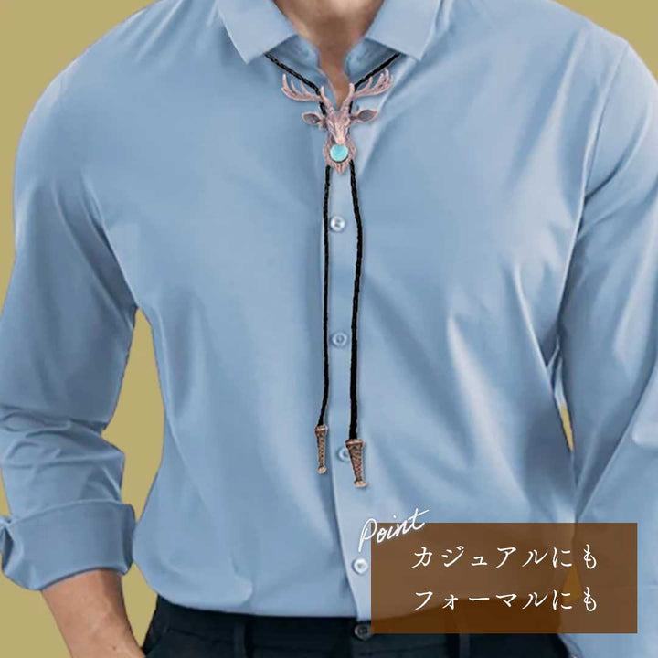 アクセサリー その他 | 鹿王ループタイネックレス【アンティーク風】