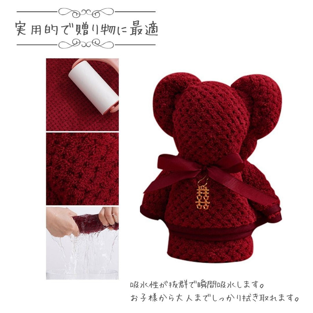 雑貨 その他 | クマ柄ふわふわハンドタオル ギフトセット（速乾・厚手）