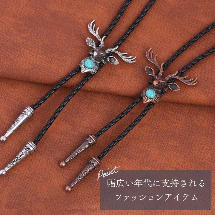 アクセサリー その他 | 鹿王ループタイネックレス【アンティーク風】