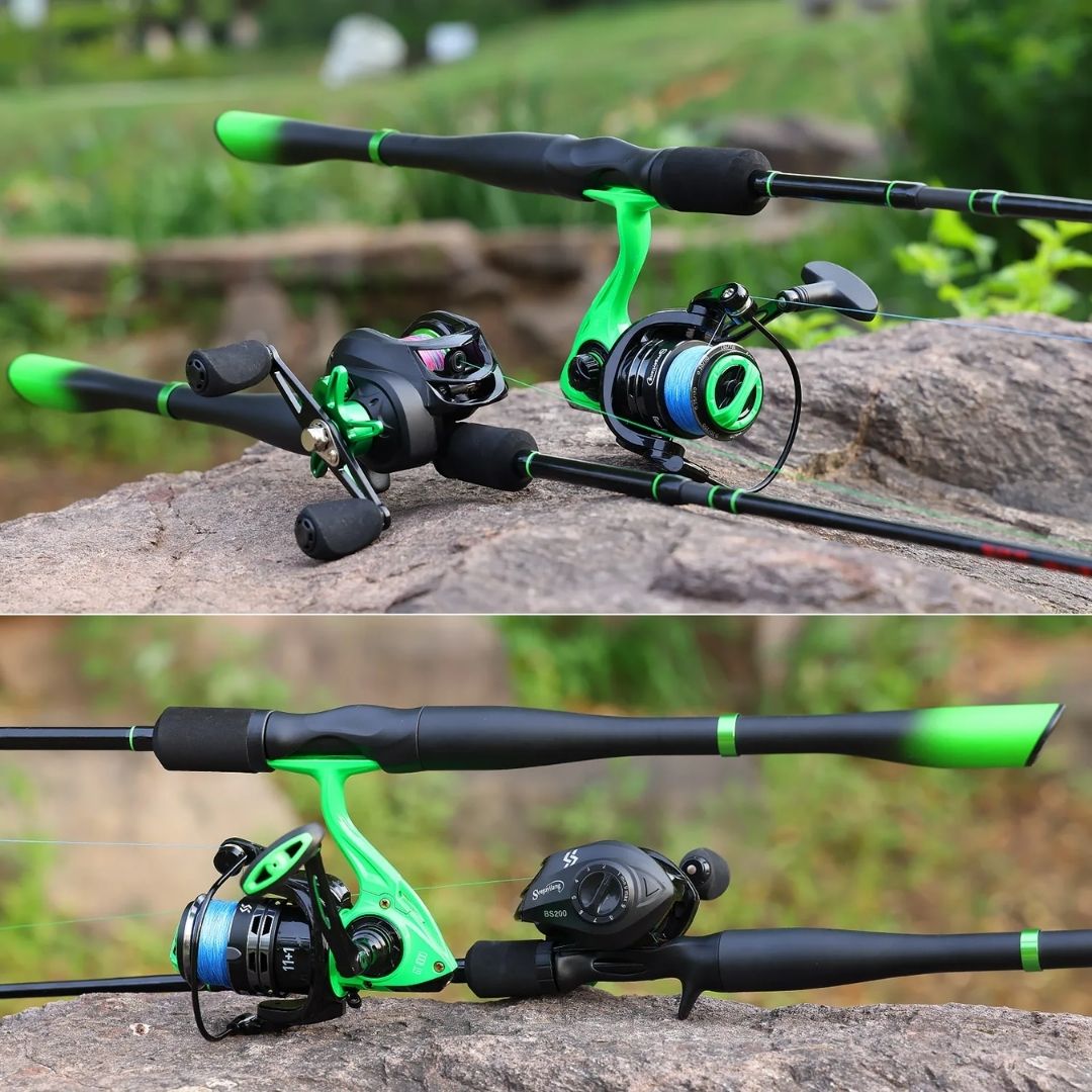 釣り 道具 | 玄武トラベルロッド ライトグリーン 2.1m スピニング・ベイト兼用