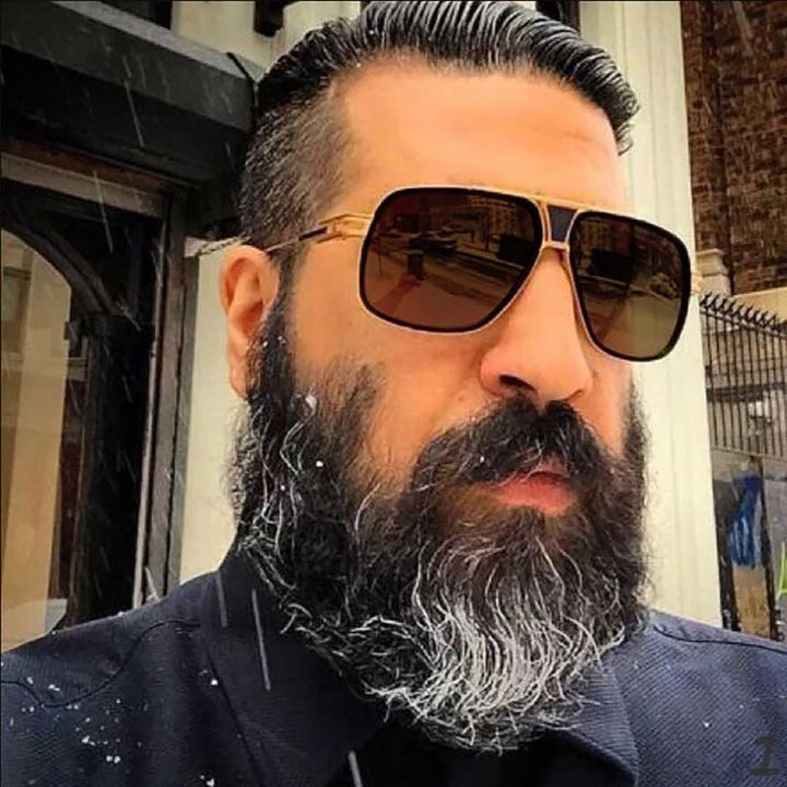 サングラス | レトロ大きめサングラス UVカット 男女兼用