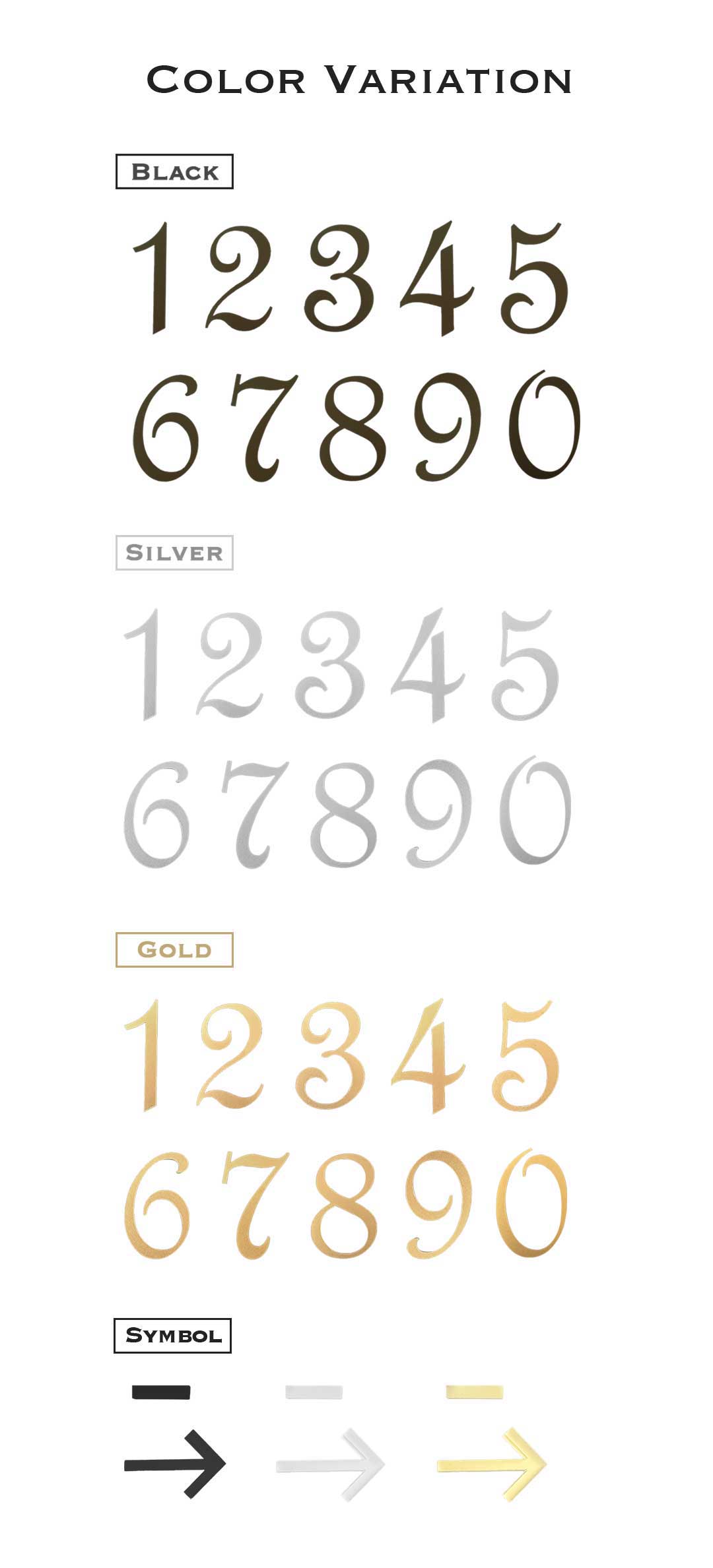 インテリア雑貨 その他 | 部屋番号プレート シール式 3カラー選択可能