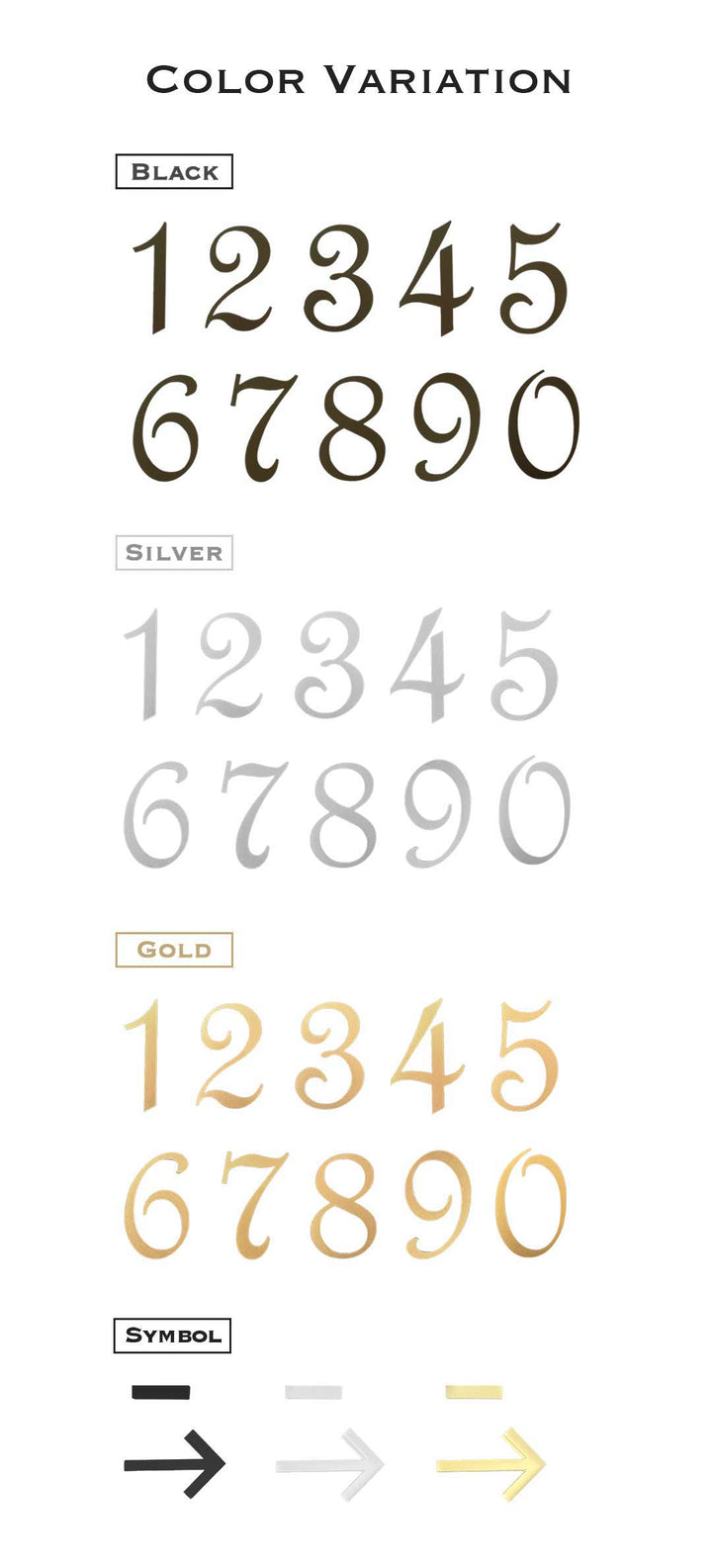 インテリア雑貨 その他 | 部屋番号プレート シール式 3カラー選択可能