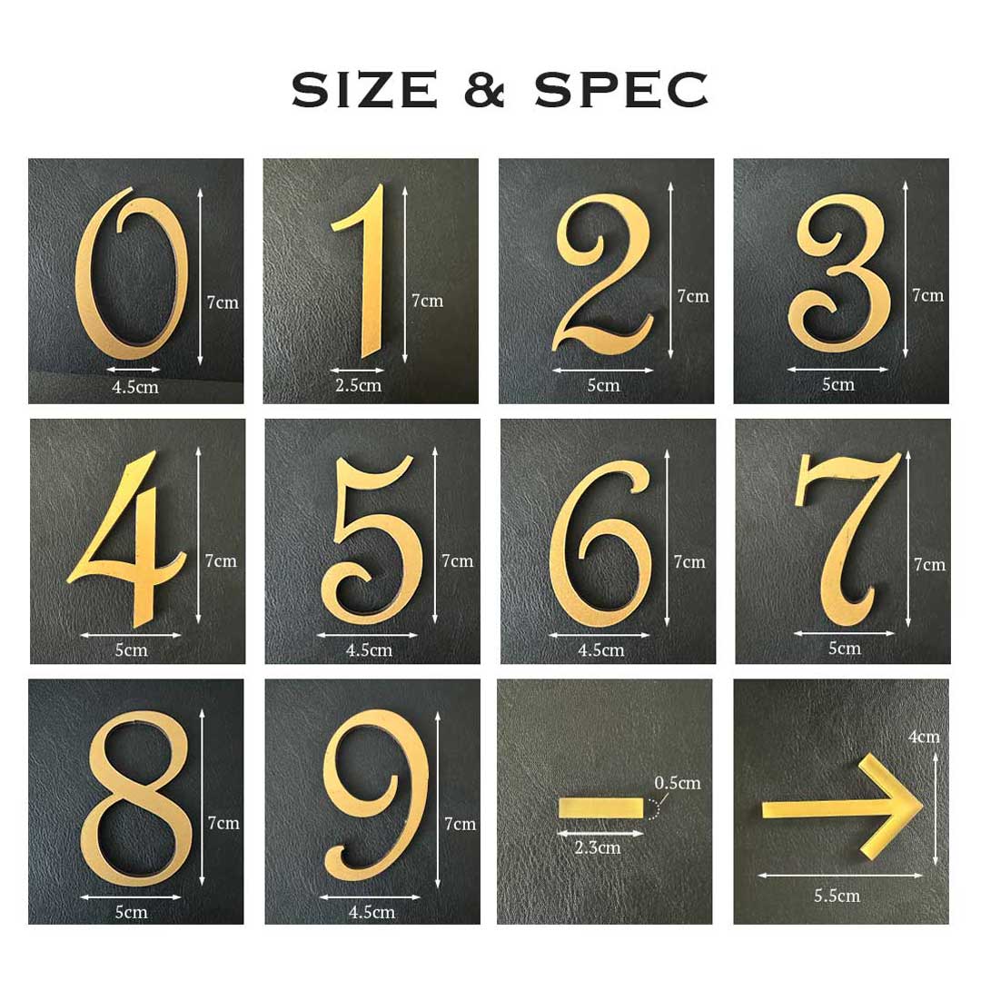 インテリア雑貨 その他 | 部屋番号プレート シール式 3カラー選択可能