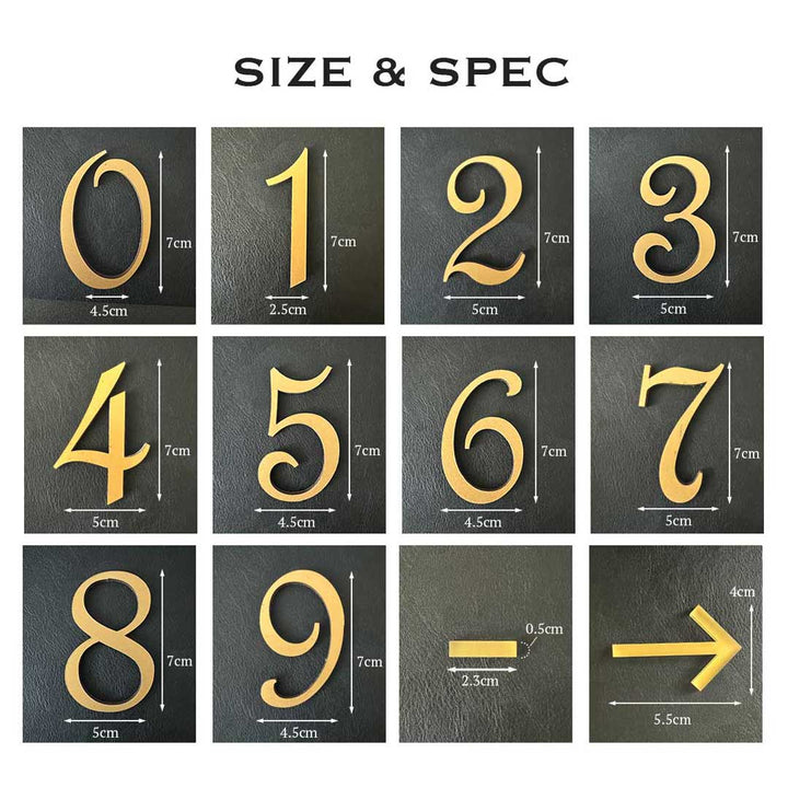 インテリア雑貨 その他 | 部屋番号プレート シール式 3カラー選択可能