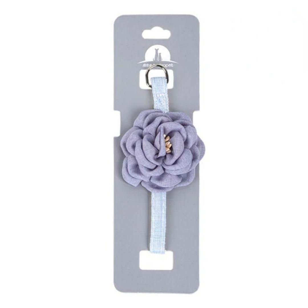 ペットグッズ | フラワープリンセス猫用首輪 - 調節可能・3カラー