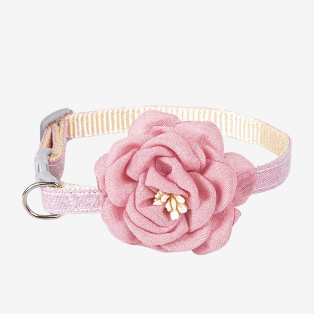 ペットグッズ | フラワープリンセス猫用首輪 - 調節可能・3カラー