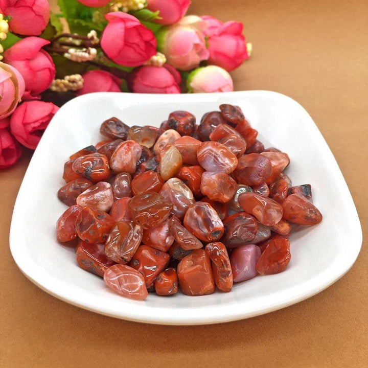 金運 開運 グッズ | 赤瑪瑙の装飾用ガーデンストーン - 天然彩り石