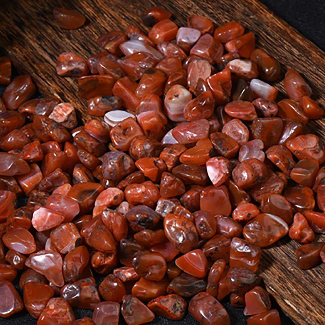 金運 開運 グッズ | 赤瑪瑙の装飾用ガーデンストーン - 天然彩り石