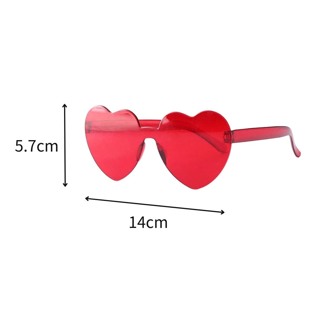 サングラス | ハート型カラーレンズサングラス UVカット