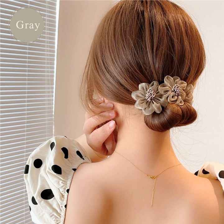 ヘアアクセサリー | シニヨンフラワー ヘアアクセサリー 5カラー