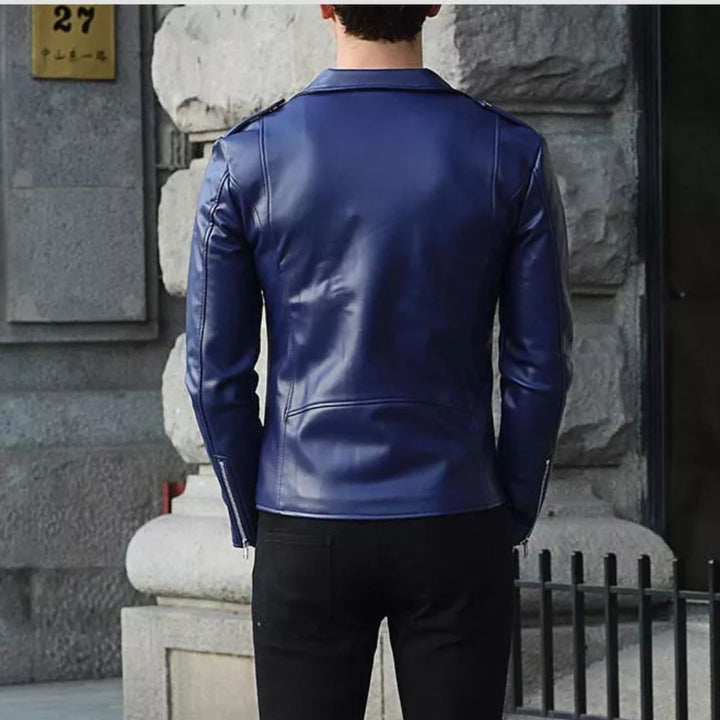 アウター ジャケット | メンズ レザージャケット バイカー ジップアップ 秋冬用