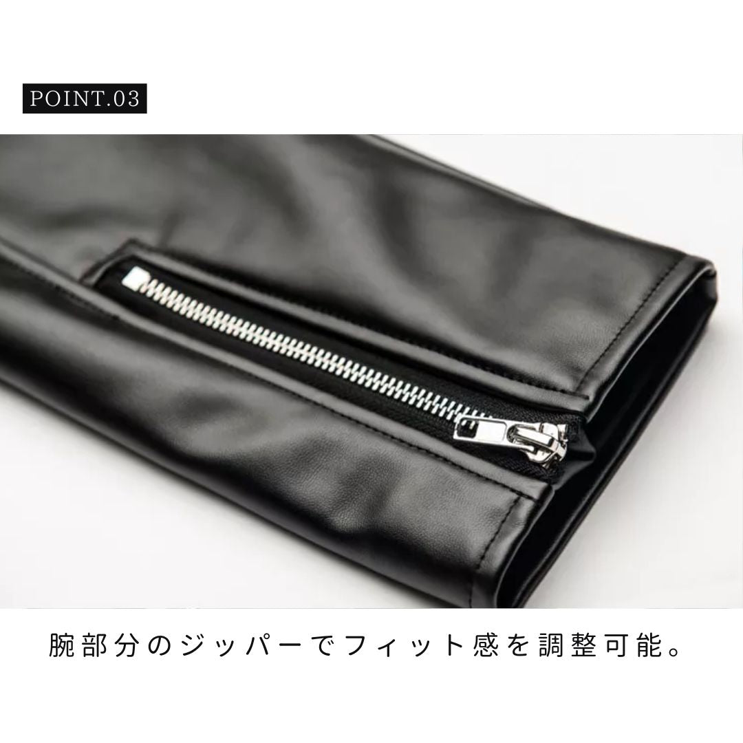 アウター ジャケット | メンズ レザージャケット バイカー ジップアップ 秋冬用